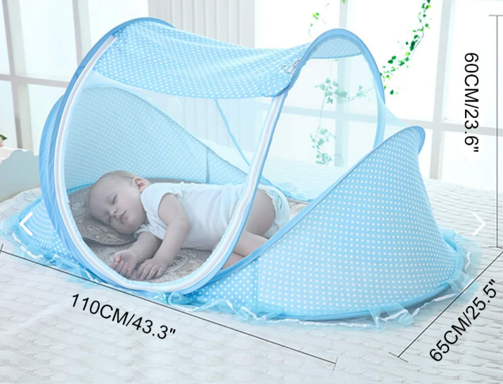 Cuna Plegable a Prueba De Mosquitos