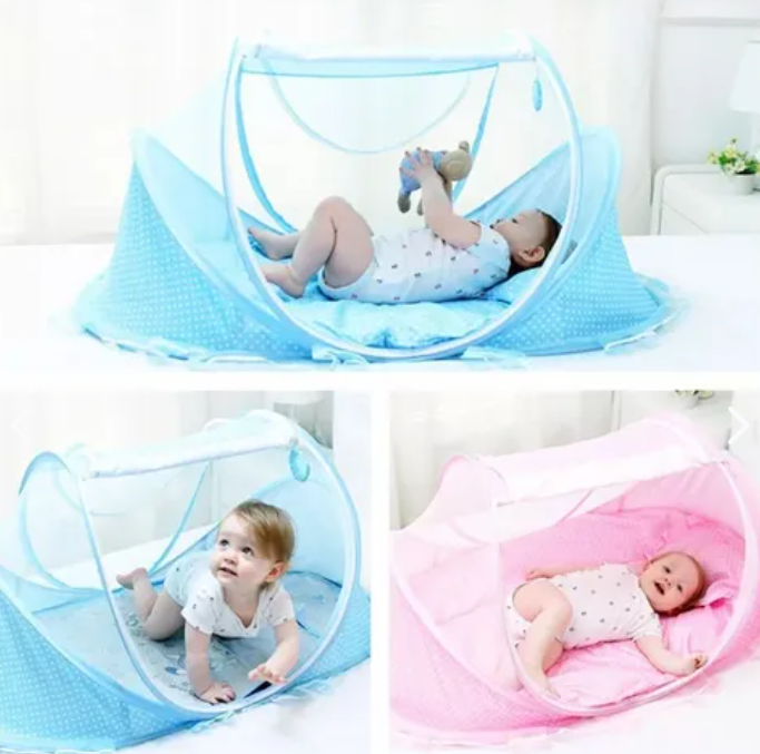 Cuna Plegable a Prueba De Mosquitos